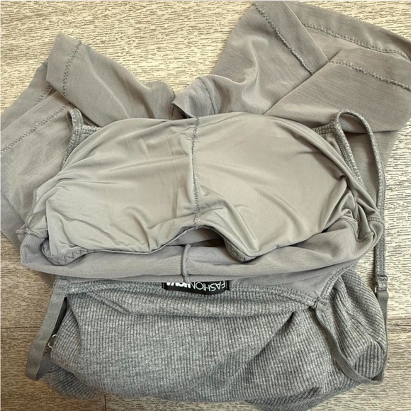 Fashion Nova Gray Backless Dress - Picture 7 of 7